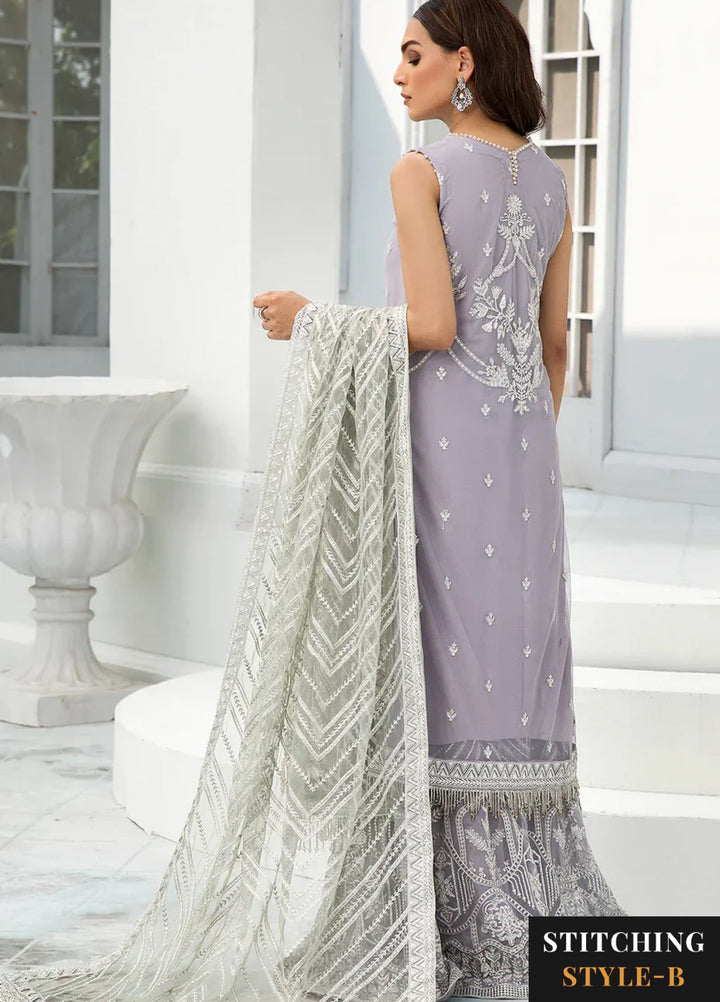 Zarif Women Unstitched Embroidered Net 3 Piece Suit ZR26UFC MERYL - Festive Collection