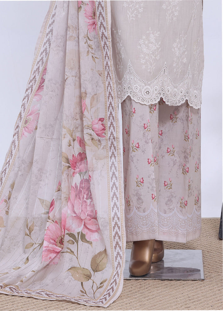 HZ Textiles RTW Embroidered Cross Hatch 3 Piece Suit HZ26PCL Sbe-3P-085 - Casual Collection