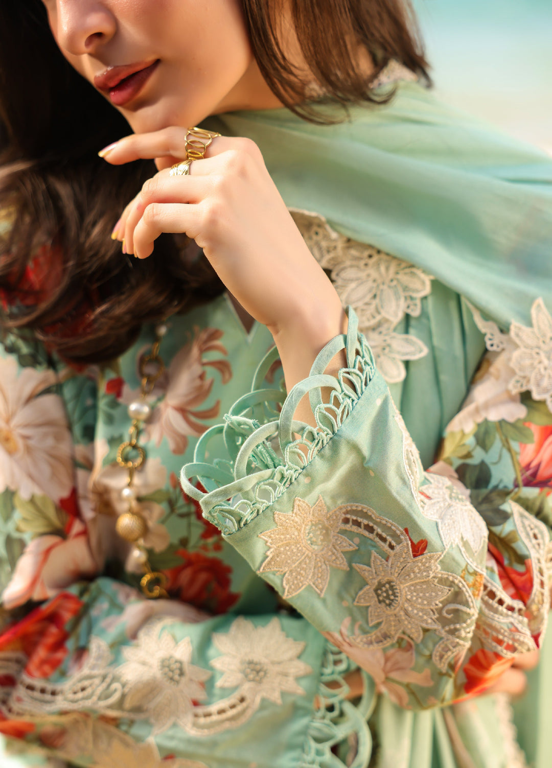 Summer Dream by Manara Unstitched Embroidered Lawn 3 Piece Suit MN26USDL Marina-11 - Casual Collection