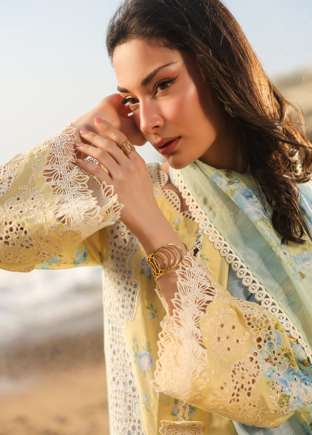 Summer Dream by Manara Unstitched Embroidered Lawn 3 Piece Suit MN26USDL Sundrop-01 - Casual Collection