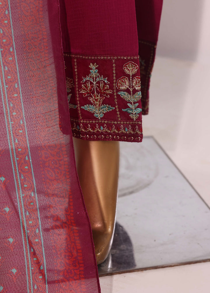 Block and Bloom by HZ Textiles RTW Embroidered Cotton 3 Piece Suit HZ26PCB SBE-007-3P - Casual Collection