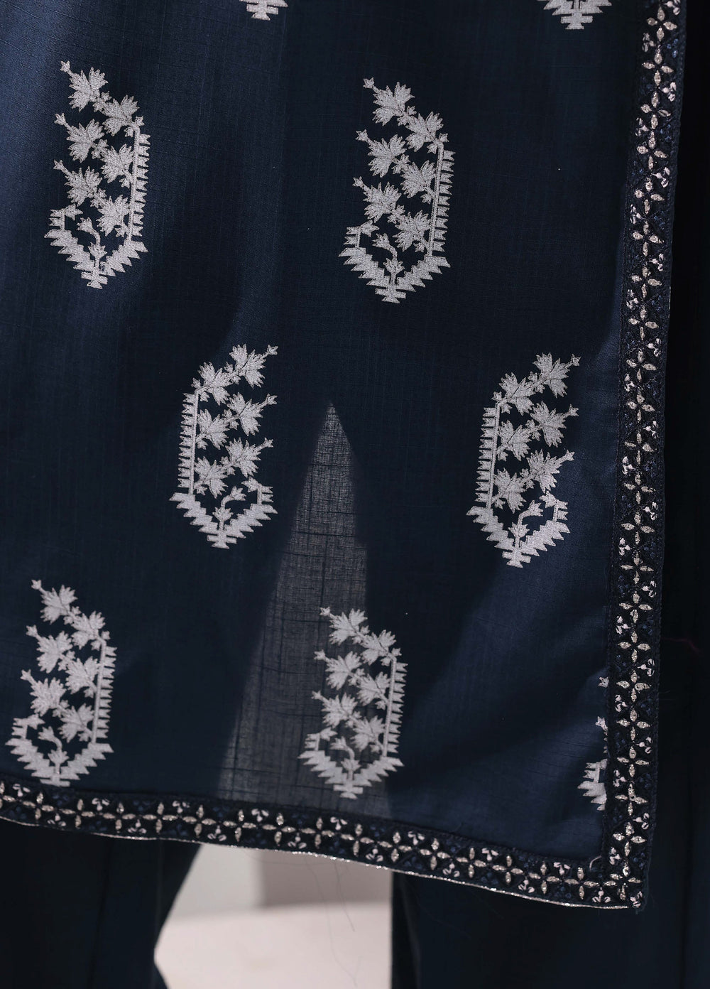 Block and Bloom by HZ Textiles RTW Embroidered Cotton 3 Piece Suit HZ26PCB SBE-002-3P - Casual Collection