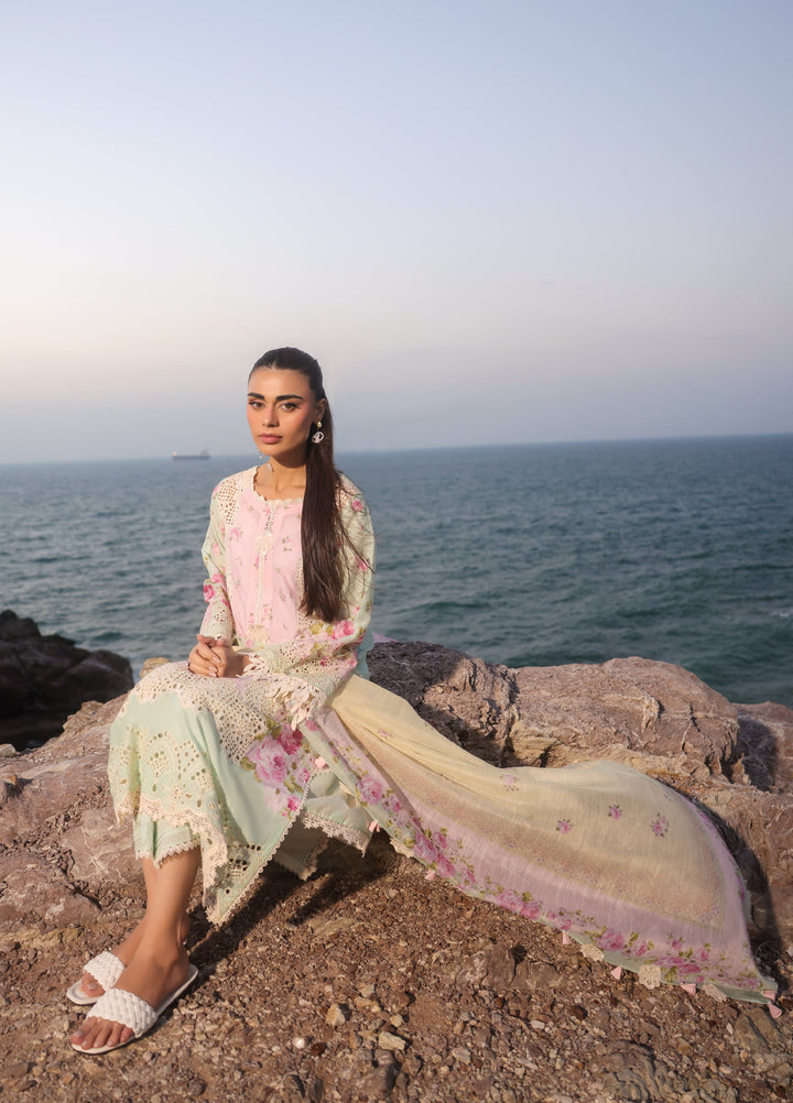 Summer Dream by Manara Unstitched Embroidered Lawn 3 Piece Suit MN26USDL Coral Mist-02 - Casual Collection
