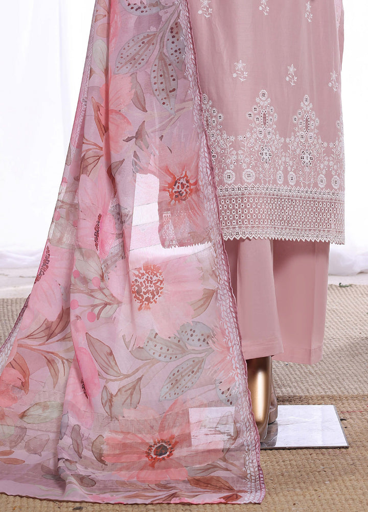 HZ Textiles Women RTW Chikankari Organza 3 Piece Suit HZ26POF CSE-3P-222 - Festive Collection