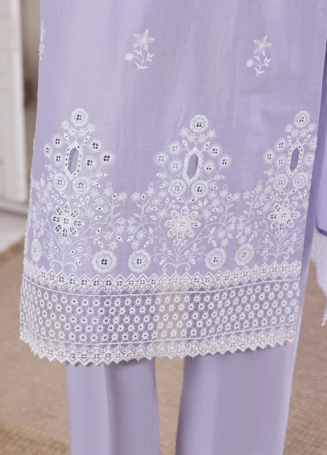 HZ Textiles Women RTW Chikankari Organza 3 Piece Suit HZ26POF CSE-3P-223 - Festive Collection