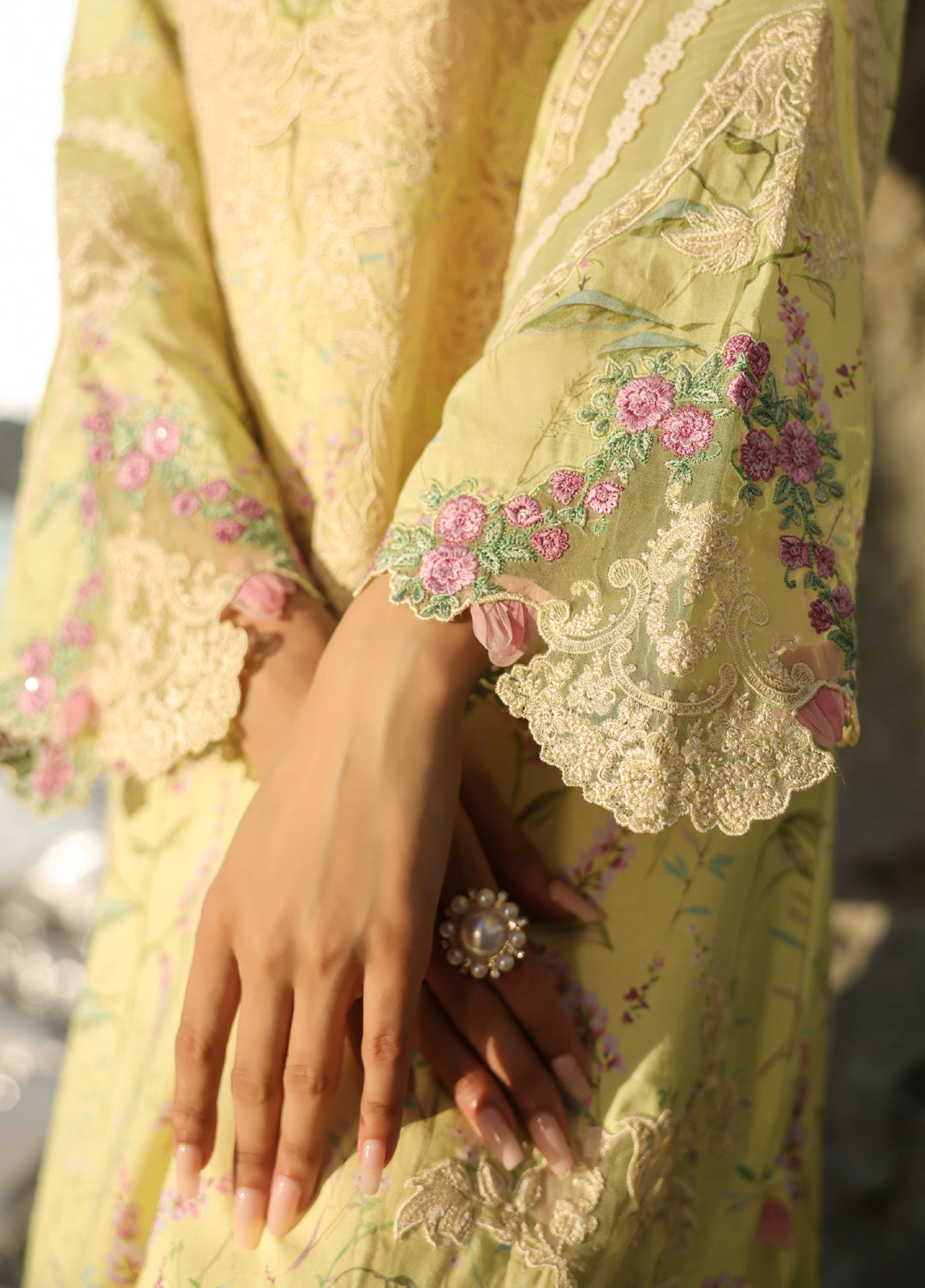 Summer Dream by Manara Unstitched Embroidered Lawn 3 Piece Suit MN26USDL Golden Haze-06 - Casual Collection