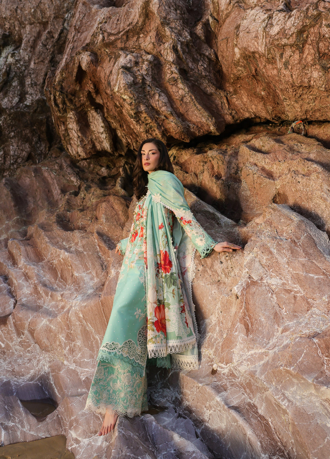 Summer Dream by Manara Unstitched Embroidered Lawn 3 Piece Suit MN26USDL Marina-11 - Casual Collection
