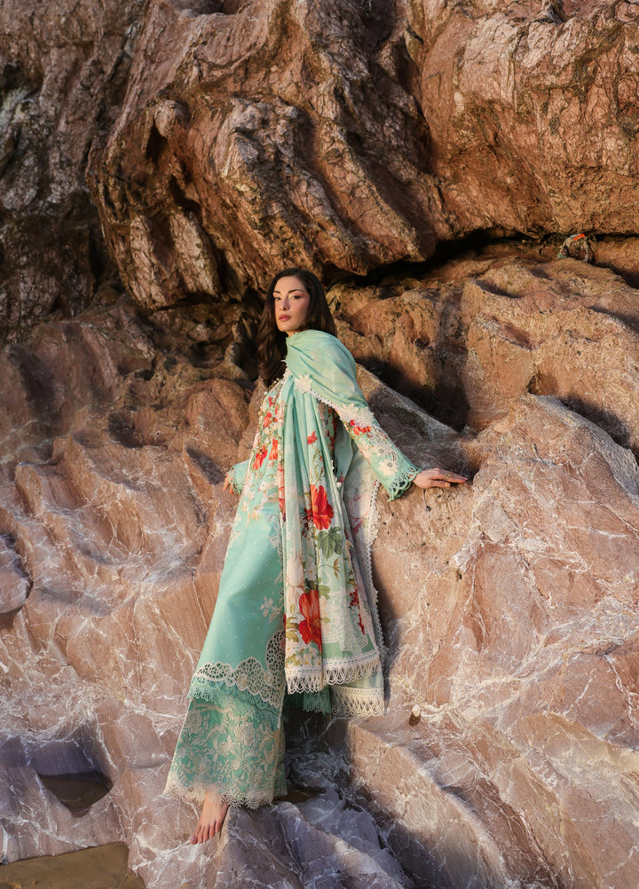 Summer Dream by Manara Unstitched Embroidered Lawn 3 Piece Suit MN26USDL Marina-11 - Casual Collection