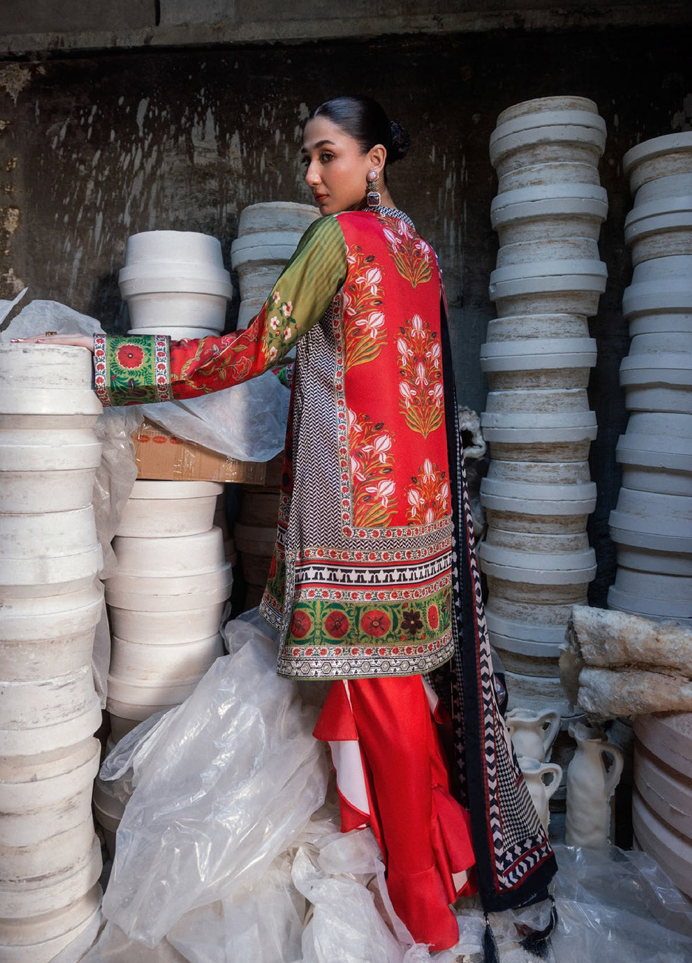 Lady Aik by AIK Atelier Unstitched Printed Silk 3 Piece Suit AIK26ULA 08 - Festive Collection
