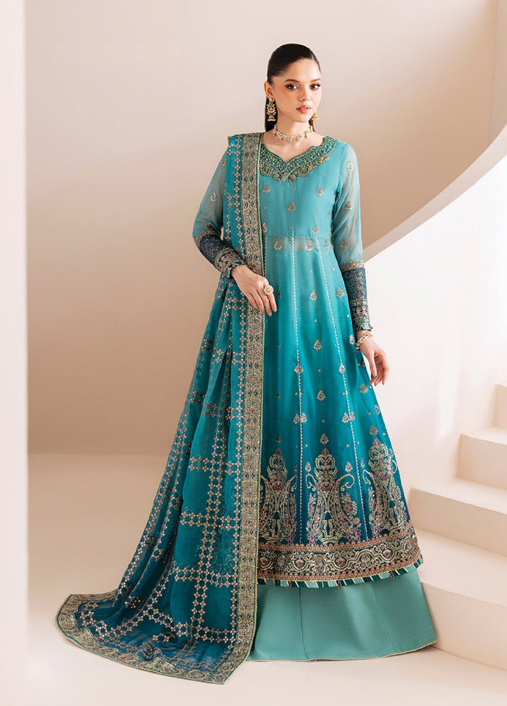 Xenia Formal Unstitched Luxury Embroidered Chiffon Suits 3 Piece XE25UF 02-Havena - Formals Collection