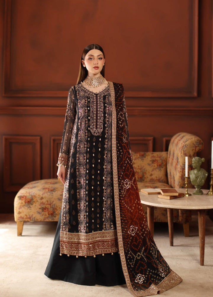 Alfaaz By Nureh Festive Unstitched Chiffon Embroidered 3 Piece Suits NU25AF NL-93 - Festive Collection