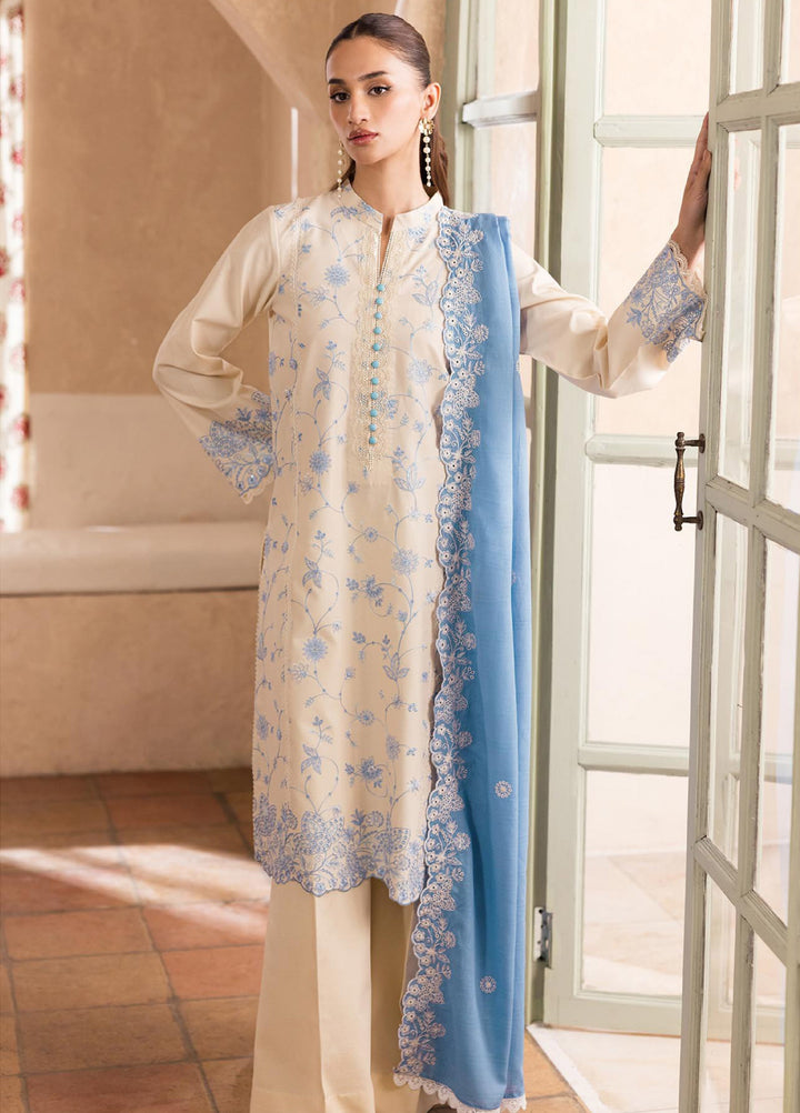 Nissa by Rajbari Unstitched Chikankari Embroidered Lawn 3 Piece Suit RB26UNCL D-2 - Summer Collection