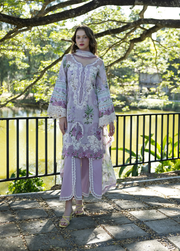 Signature by Elaf Premium Unstitched Embroidered Lawn 3 Piece Suit EL26USP ESA-8A JULIETTE - Summer Collection