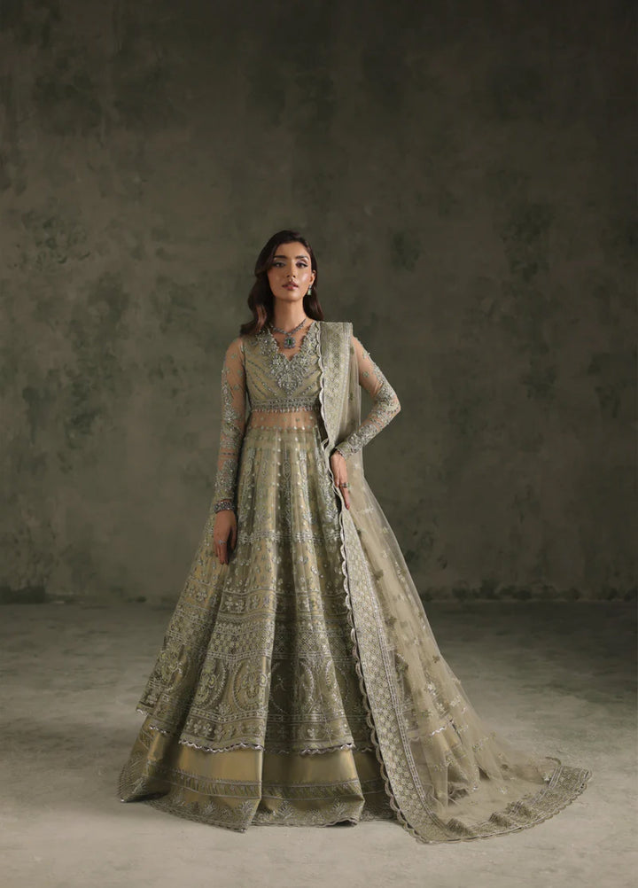 Esmeree by Imran Ramzan Embroidered Unstitched Net 3 Piece Emeraude De Sauge - Formals Collection