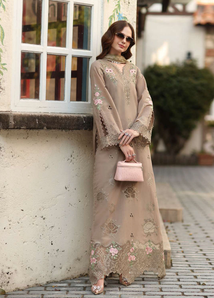 Noor Luxe by Saadia Asad Unstitched Embroidered Lawn 3 Piece Suit SA26UNL D-3B - Summer Collection