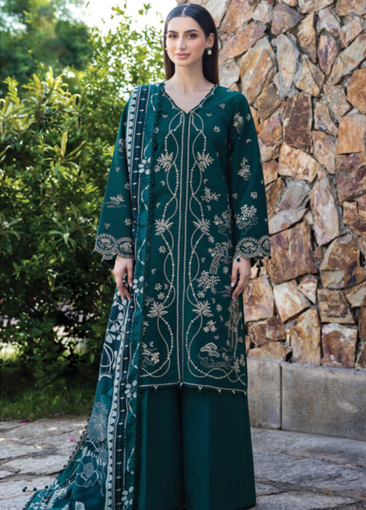 Eminence by Farasha Embroidered Khaddar Suits Unstitched 3 Piece FSH25FW D-01-Viona - Winter Collection