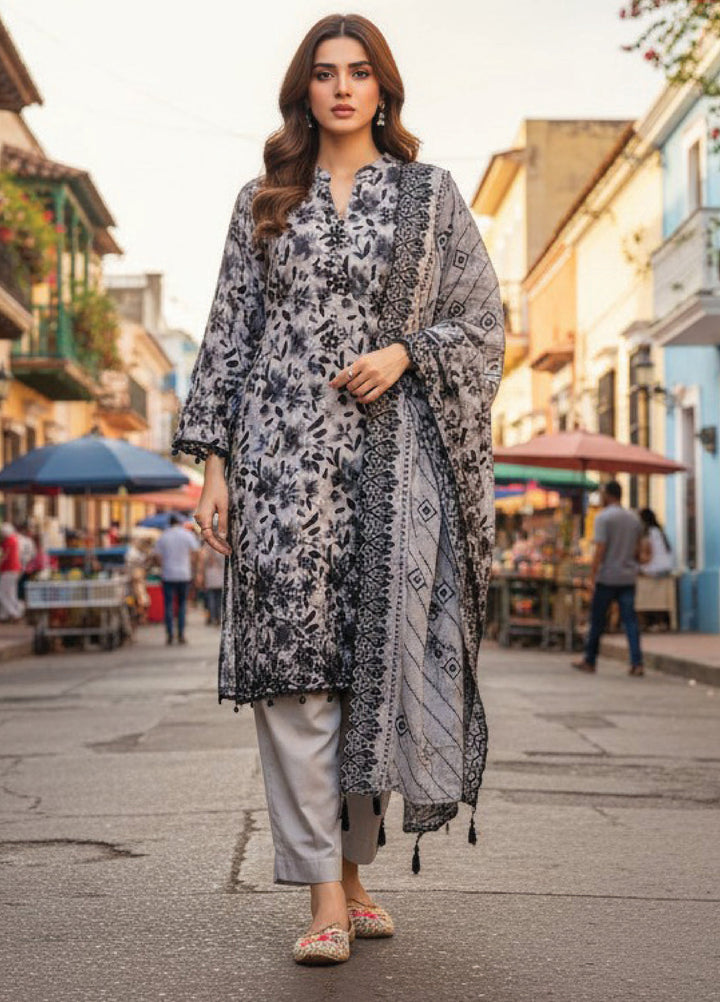 Salina by Regalia Textile Unstitched Embroidered Lawn 3 Piece Suit RG26EU D-4 - Summer Collection