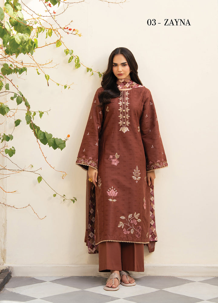 Xenia Formals RTW Embroidered Lawn 3 Piece XF26PL ZAYNA - Summer Collection