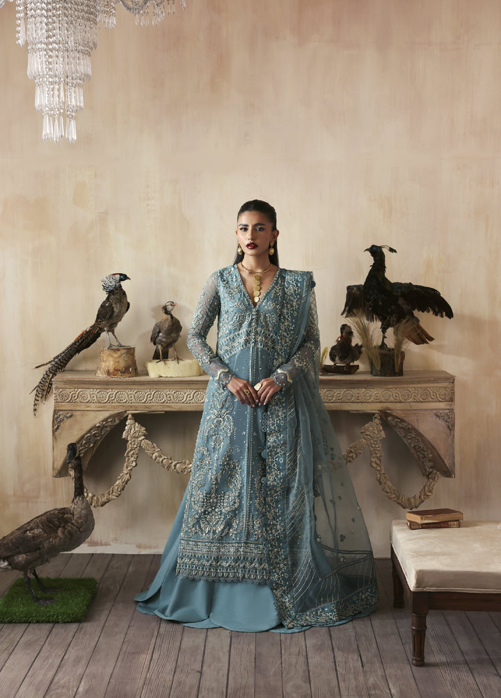 Jahanara by Zarposh Embroidered Organza Suits Unstitched 3 Piece ZP25JF Amyra - Festive Collection