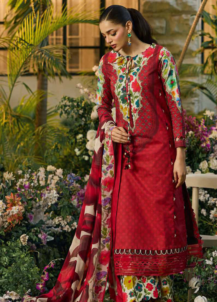 C Prints by Charizma Unstitched Printed Lawn 3 Piece Suit CHR26ULP CP6-13 - Summer Collection