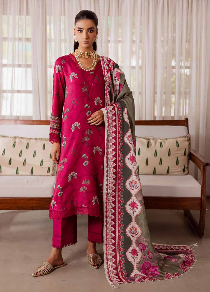 Signature Prints by Nureh Unstitched Linen Jacquard Suits 3 Piece NU25LJ SP-187 - Winter Collection