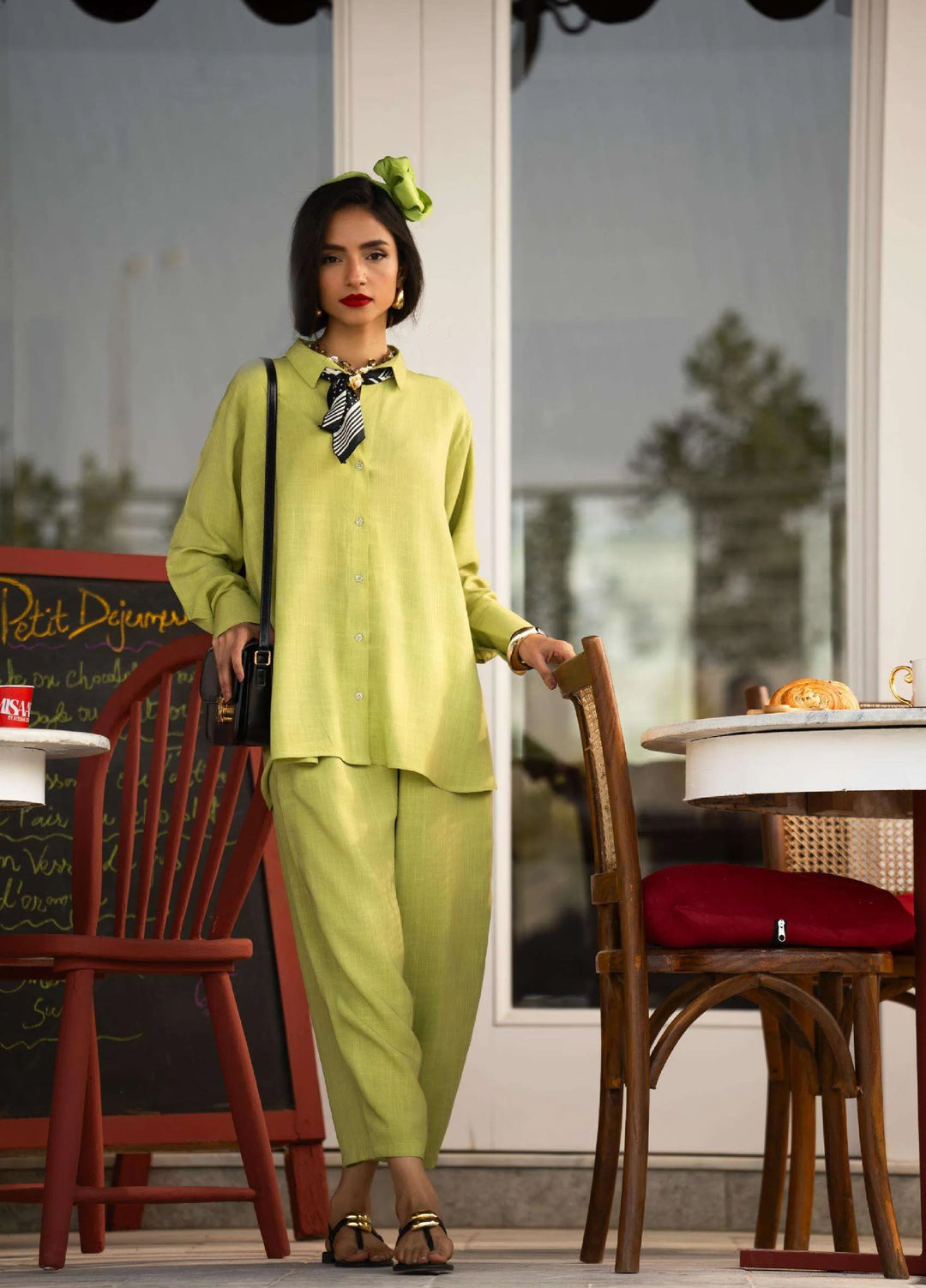 Minor Defect by Ayesha Somaya RTW Solids Irish Linen 2 Piece Suit Stella Casual Collection