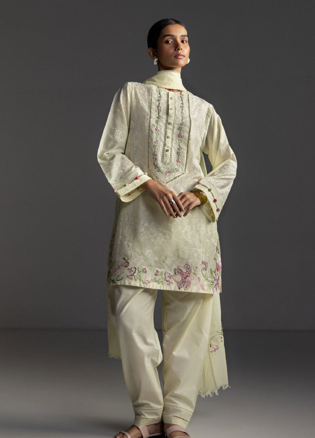 Coco by Zara Shahjahan Unstitched Embroidered Lawn 3 Piece Suit CZS26UL LIORA-8B - Summer Collection