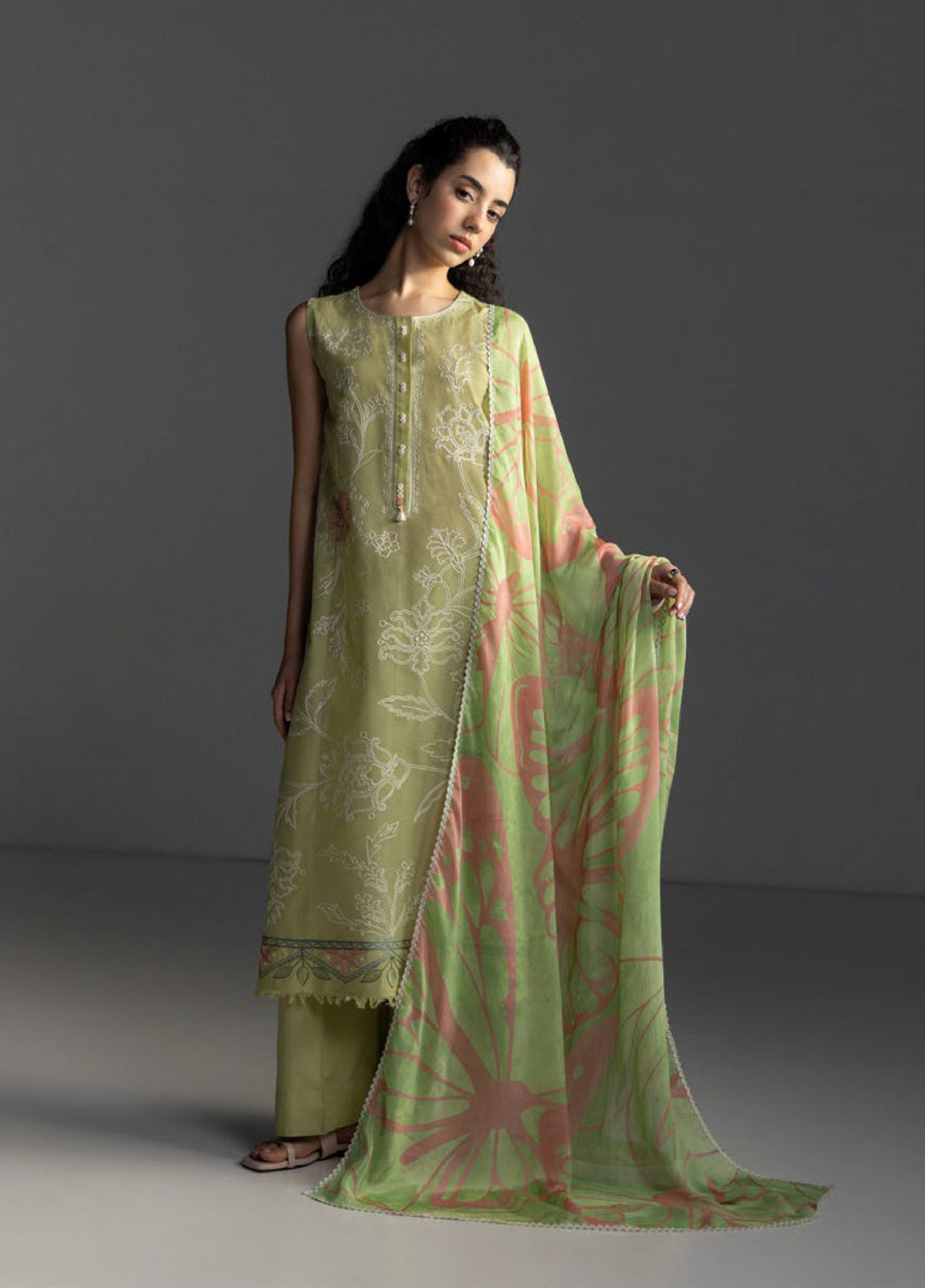 Coco by Zara Shahjahan Unstitched Embroidered Lawn 3 Piece Suit CZS26UL ISLA-4B - Summer Collection