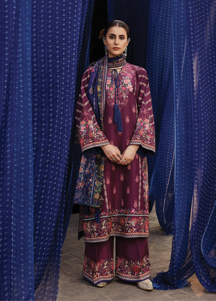 Aik Roz by Aik Atelier Unstitched Khaddar Printed Suits 3 Piece AIK25RK Look 04 - Winter Collection