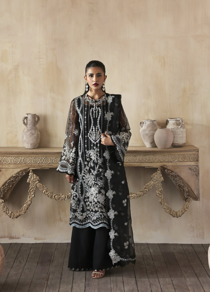 Jahanara by Zarposh Embroidered Organza Suits Unstitched 3 Piece ZP25JF Ayzel - Festive Collection