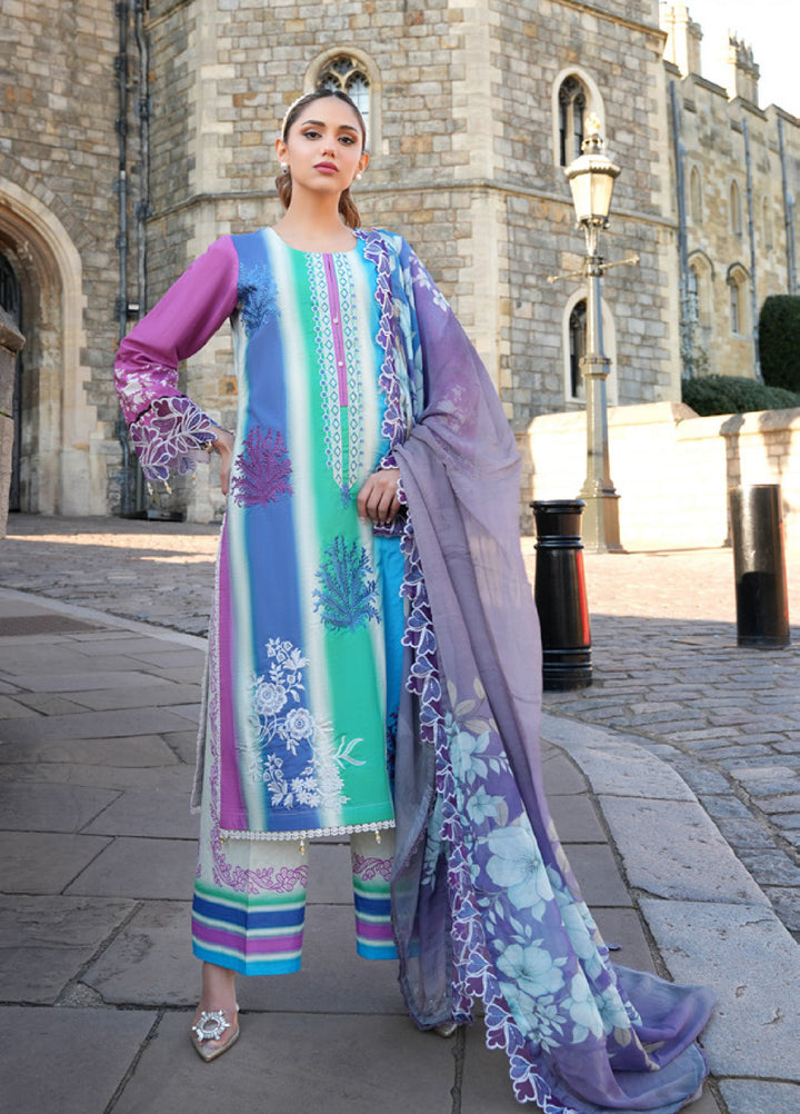 Al Zohaib Printkari Unstitched Embroidered Lawn 3 Piece Suit AZ26ULP 03 - Summer Collection
