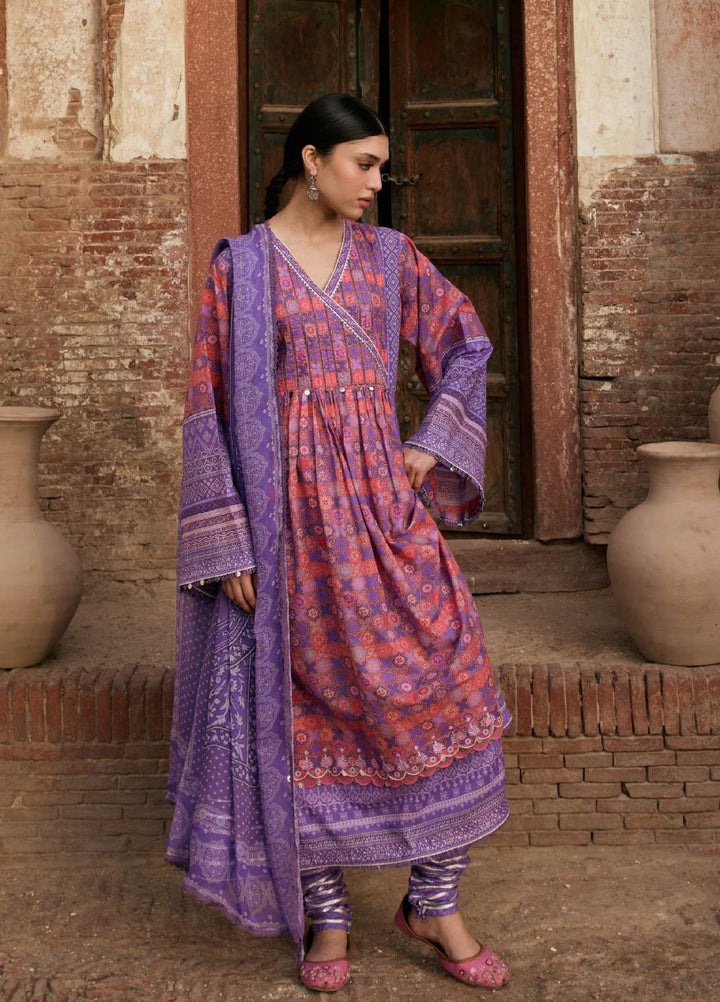 Angan by Kahf Unstitched Printed Lawn 3 Piece Suit KHF26ULA ZARMEENA KPS-3B - Festive Collection