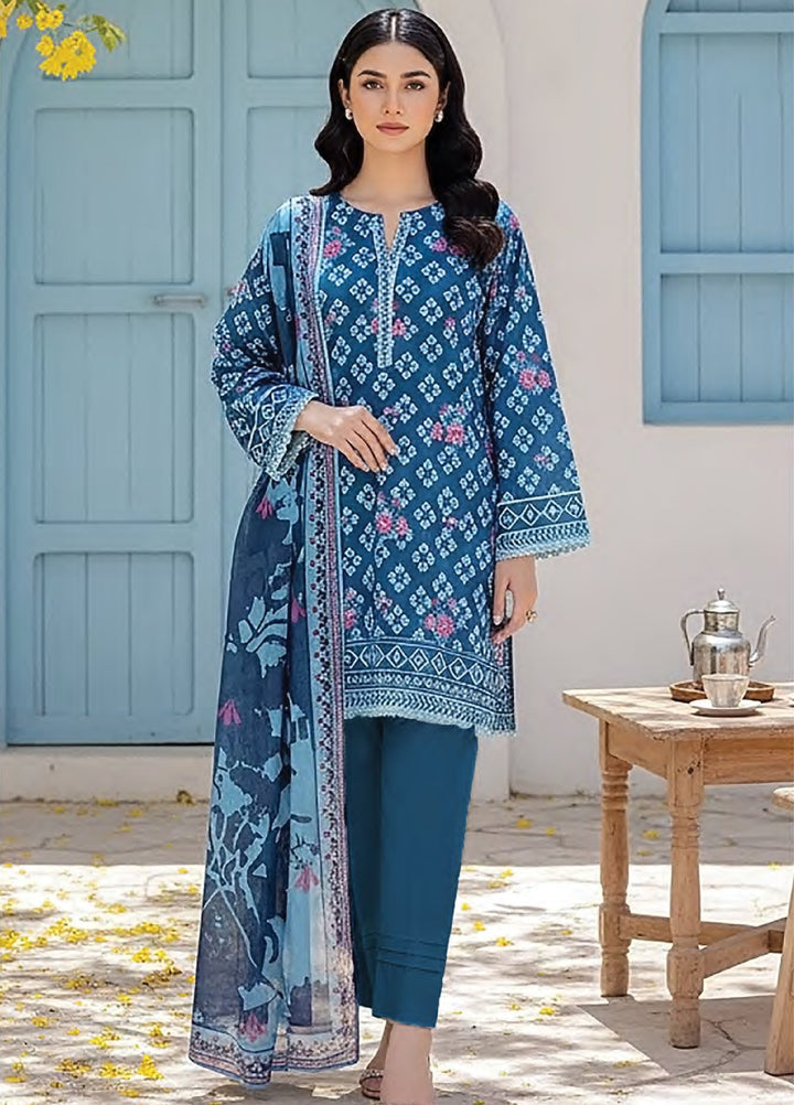 Summer Prints by Lakhany Unstitched Printed Lawn 3 Piece Suit LSM26USP LG-SG-0104 - Summer Collection