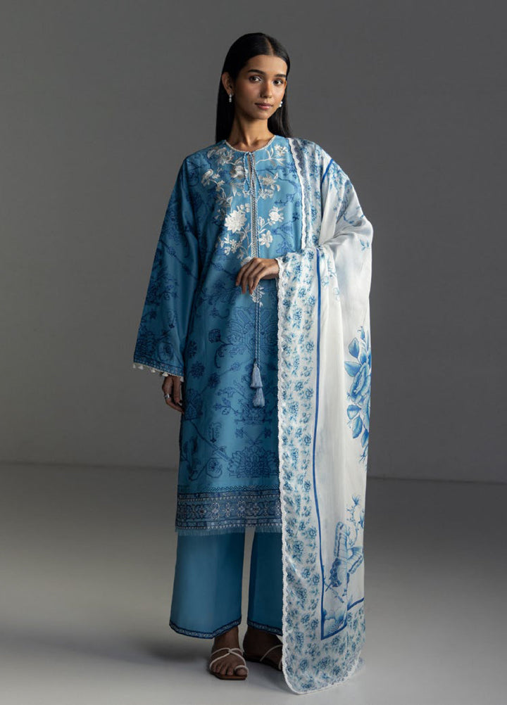 Coco by Zara Shahjahan Unstitched Embroidered Lawn 3 Piece Suit CZS26UL AVIONA-3A - Summer Collection
