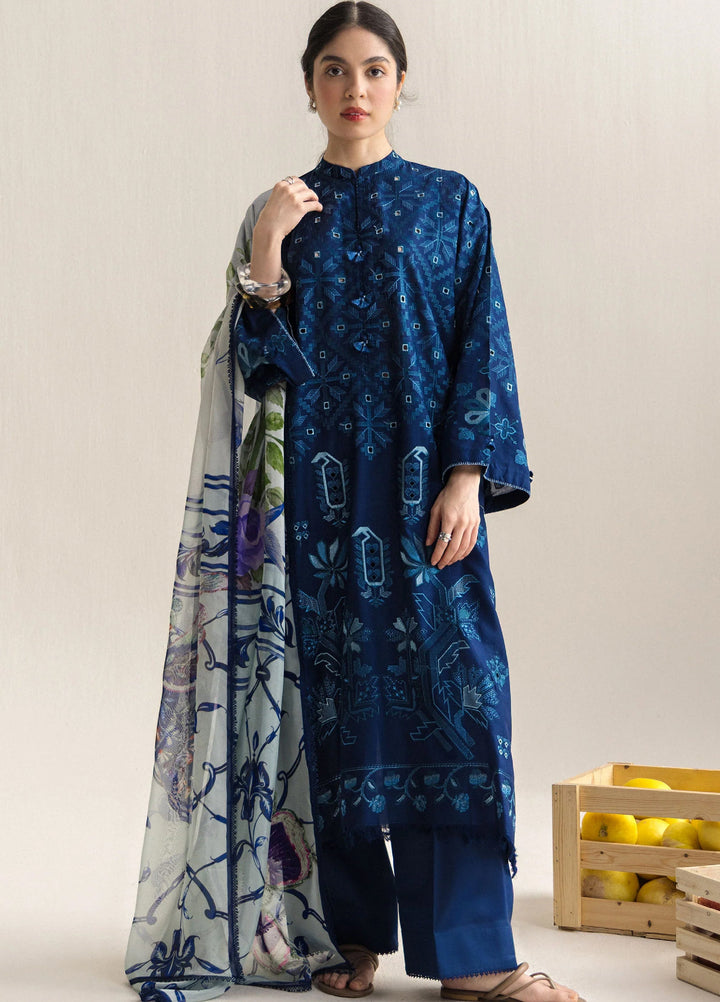 Coco by Zara Shahjahan Unstitched Embroidered Lawn 3 Piece Suit CZS26UCLP SOREN-9A - Eid Collection
