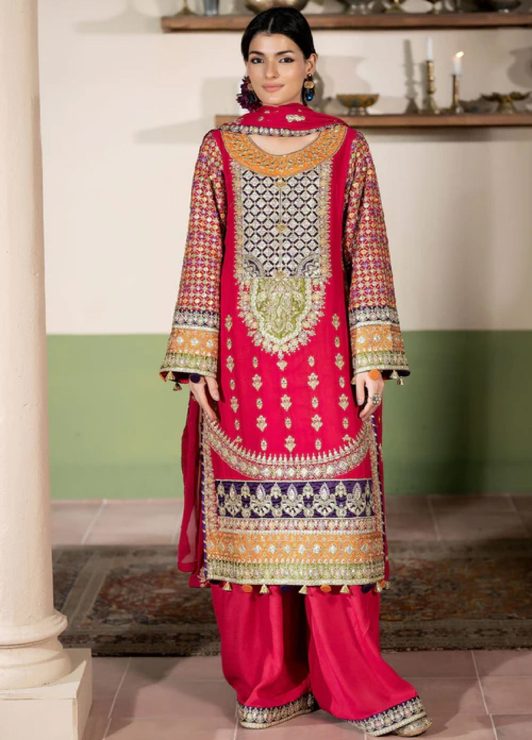 Sahellian by Meerak Women Pret Luxury Chiffon 4 Piece Heer - Formals Collection