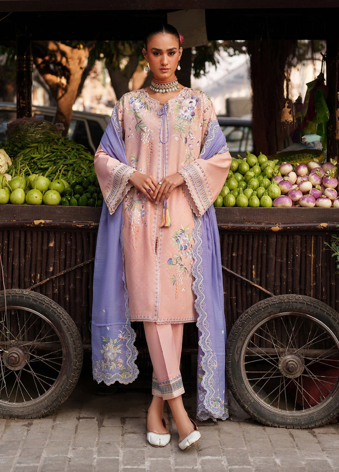 Suroor by Bin Ilyas RTW Embroidered Jacquard Lawn 3 Piece Suit BI26PSL 241A - Festive Collection