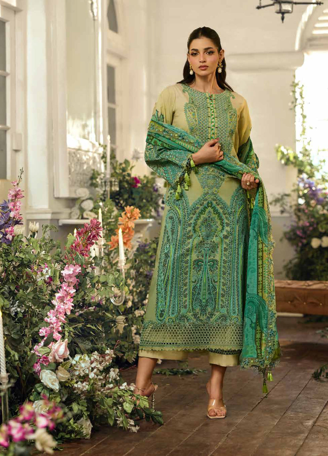 Sun Shine by Charizma Unstitched Embroidered Lawn 3 Piece Suit CHR26ULS CSN6-19 - Summer Collection