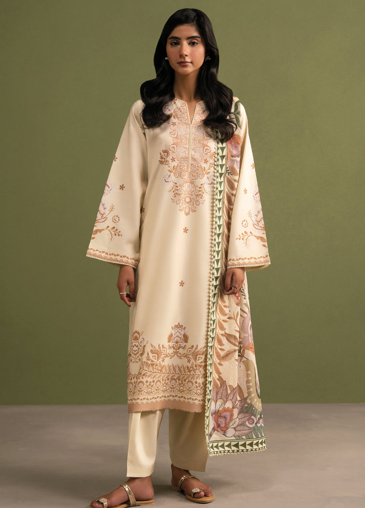 Seran Essentials Unstitched Printed Lawn 3 Piece Suit SN26UEL Alen D-05 - Summer Collection