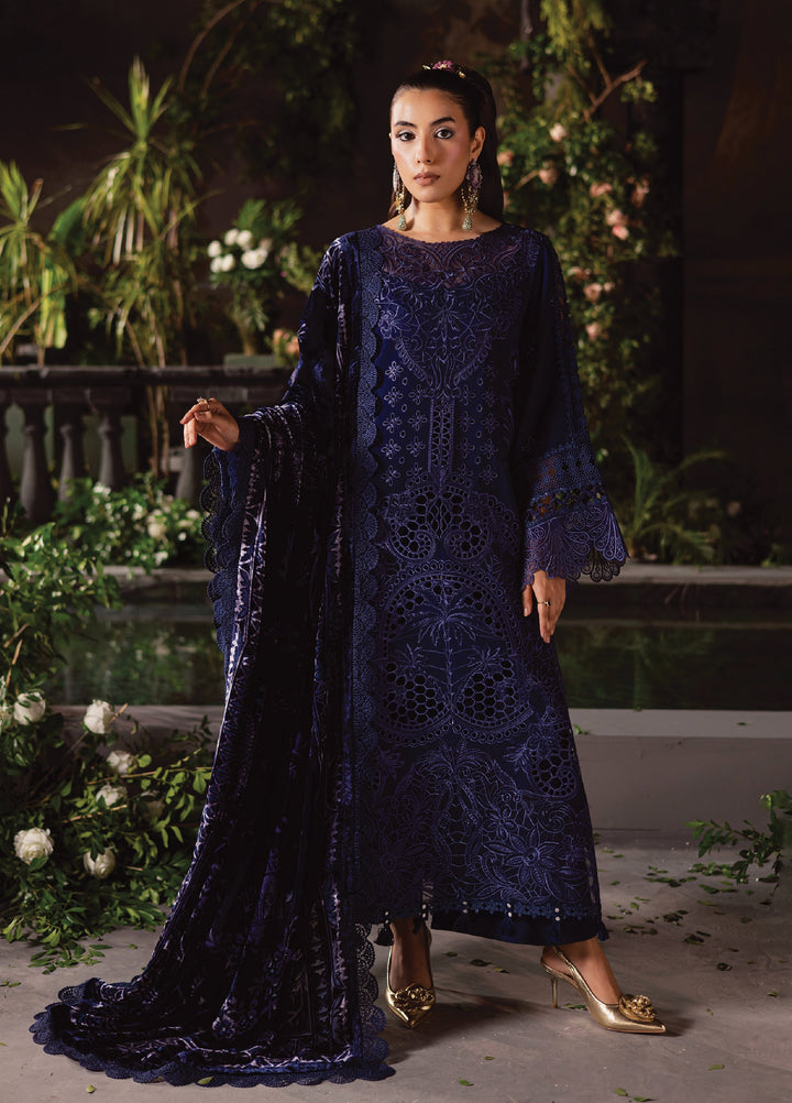 Amelia by Mahnur Unstitched Luxury Cotrai Embroidered 3 Piece Suits MN25AL AM-004 - Winter Collection