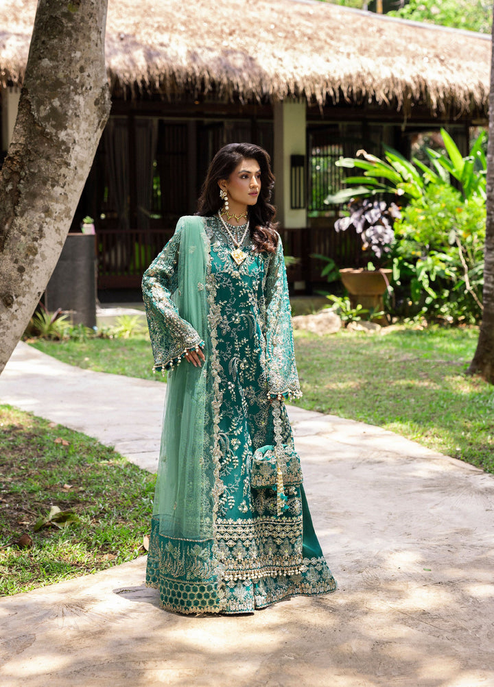 Saira Rizwan Unstitched Organza Embroidered Suits 3 Piece SR25UF SRF25-04 Kiana - Festive Collection