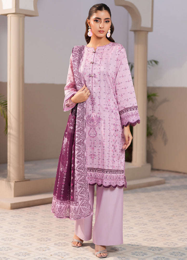 Regalia Textile Unstitched Printed Jacquard Lawn 3 Piece Suit RG26PUJL D-1 - Summer Collection