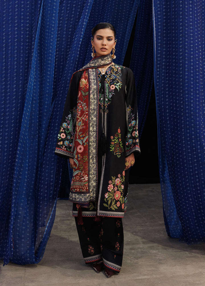 Aik Roz by Aik Atelier Unstitched Khaddar Printed Suits 3 Piece AIK25RK Look 01 - Winter Collection