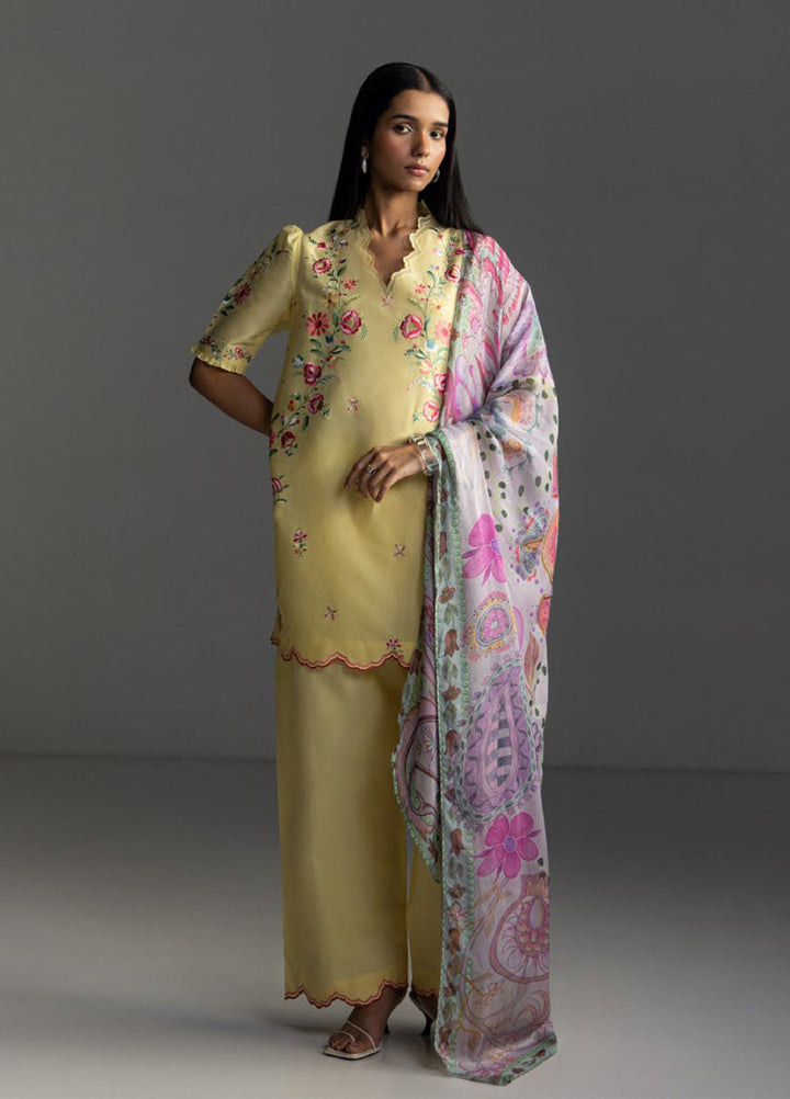 Coco by Zara Shahjahan Unstitched Embroidered Lawn 3 Piece Suit CZS26UL SEREN-5B - Summer Collection