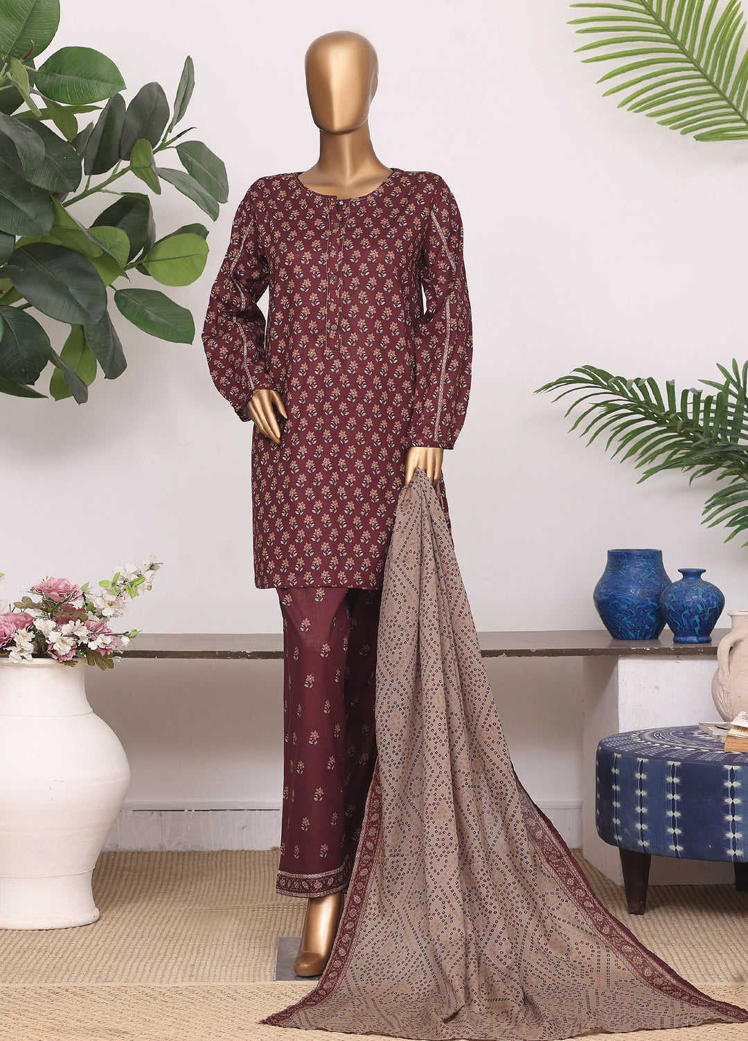 Daily Wear by HZ Textiles Women RTW Lawn Printed 3 Piece Suit HZ26PDW LPT-3P-2601 - Casual Collection