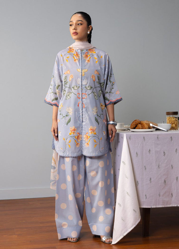 Coco by Zara Shahjahan Unstitched Printed Lawn 3 Piece Suit CZS26ULV YUKI-8B - Summer Collection