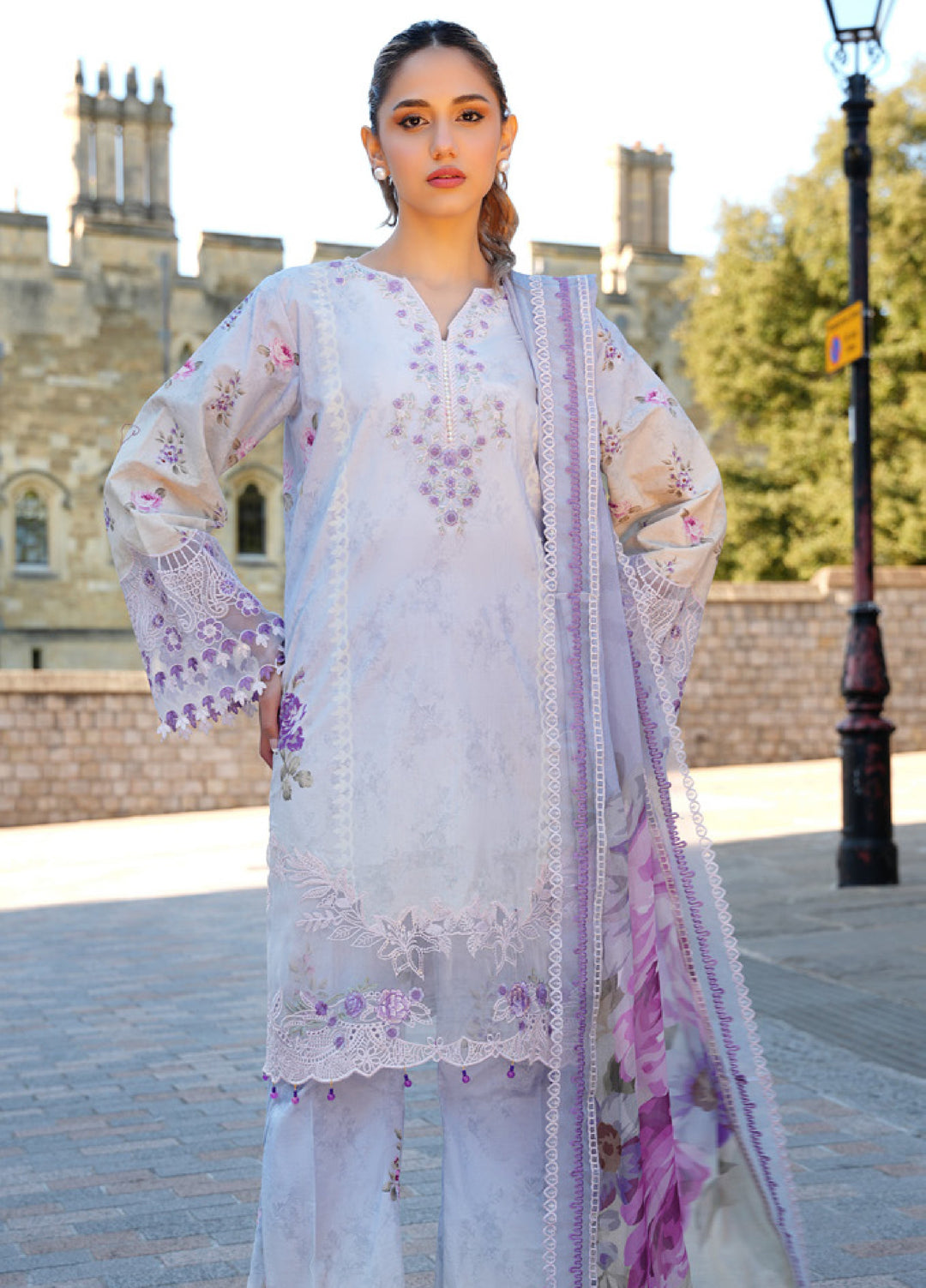 Al Zohaib Printkari Unstitched Embroidered Lawn 3 Piece Suit AZ26ULP 01 - Summer Collection