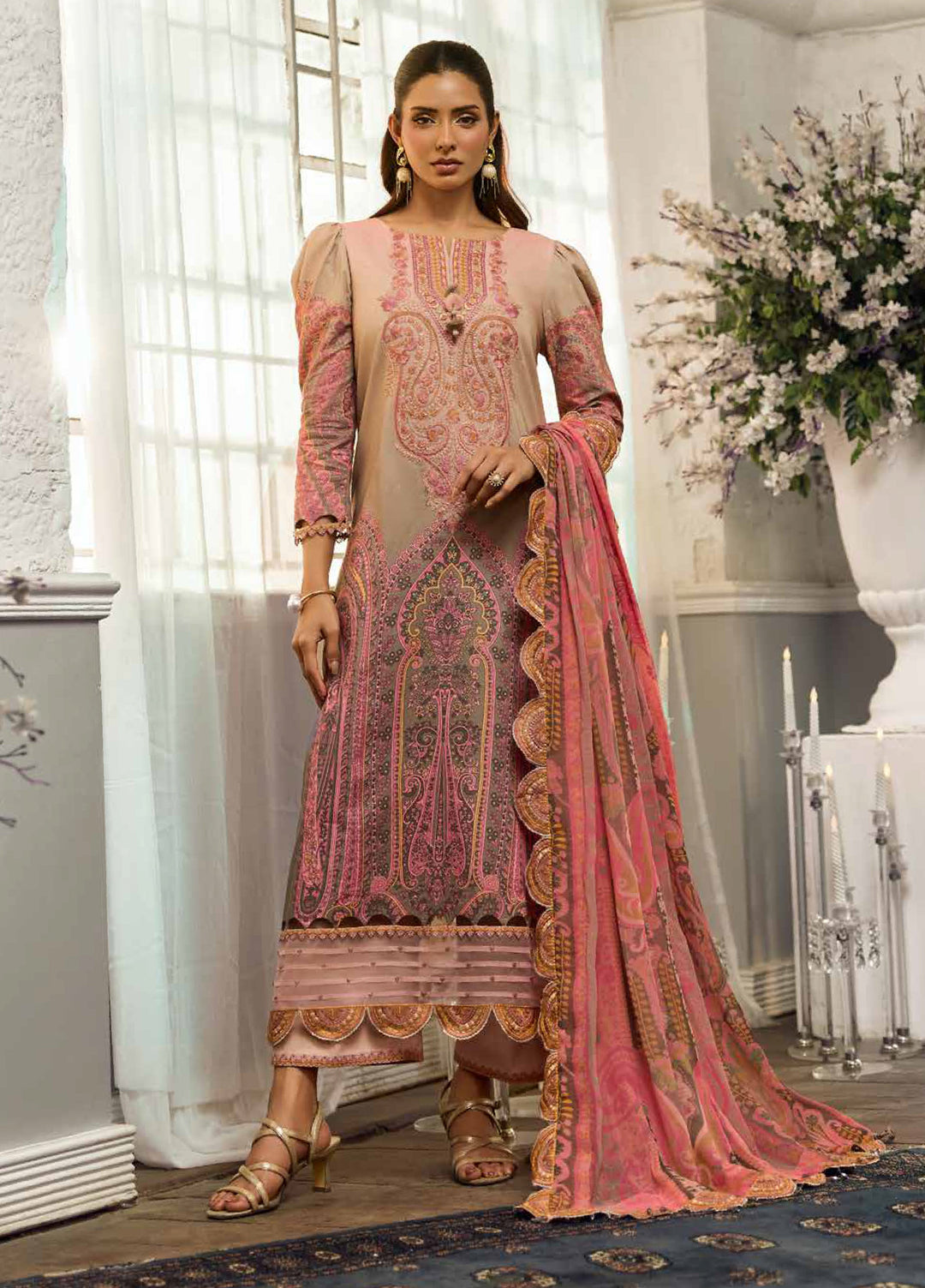 Sun Shine by Charizma Unstitched Embroidered Lawn 3 Piece Suit CHR26ULS CSN6-17 - Summer Collection