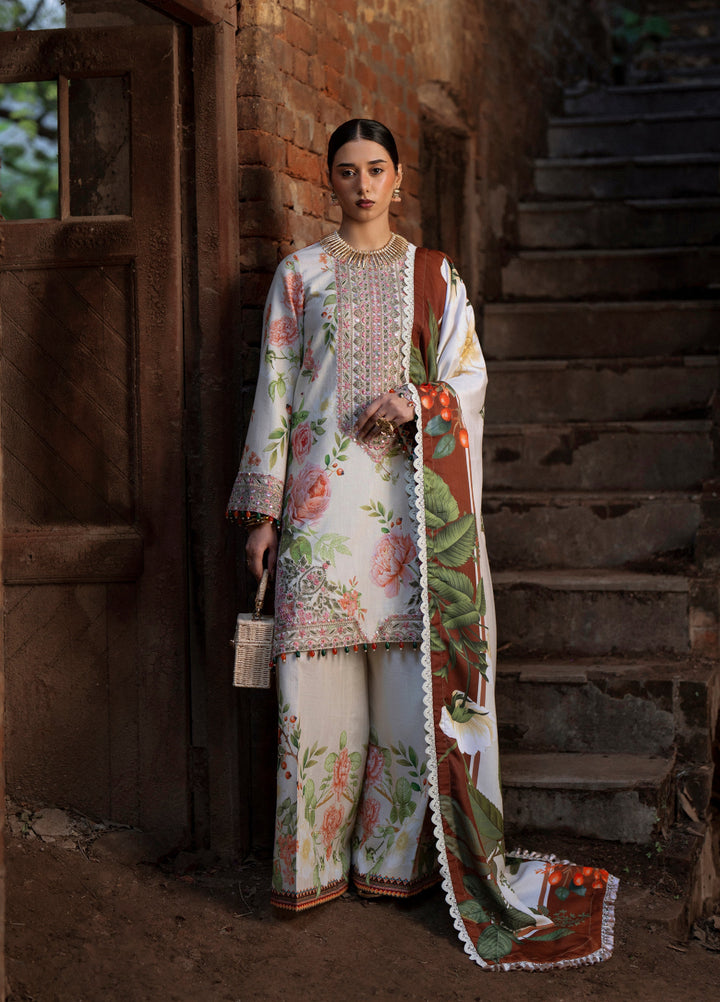 AJR Sard Shaam Embroidered Unstitched Khaddar Suits 3 Piece AJR25SS AJRW-03 ZAIB - Winter Collection