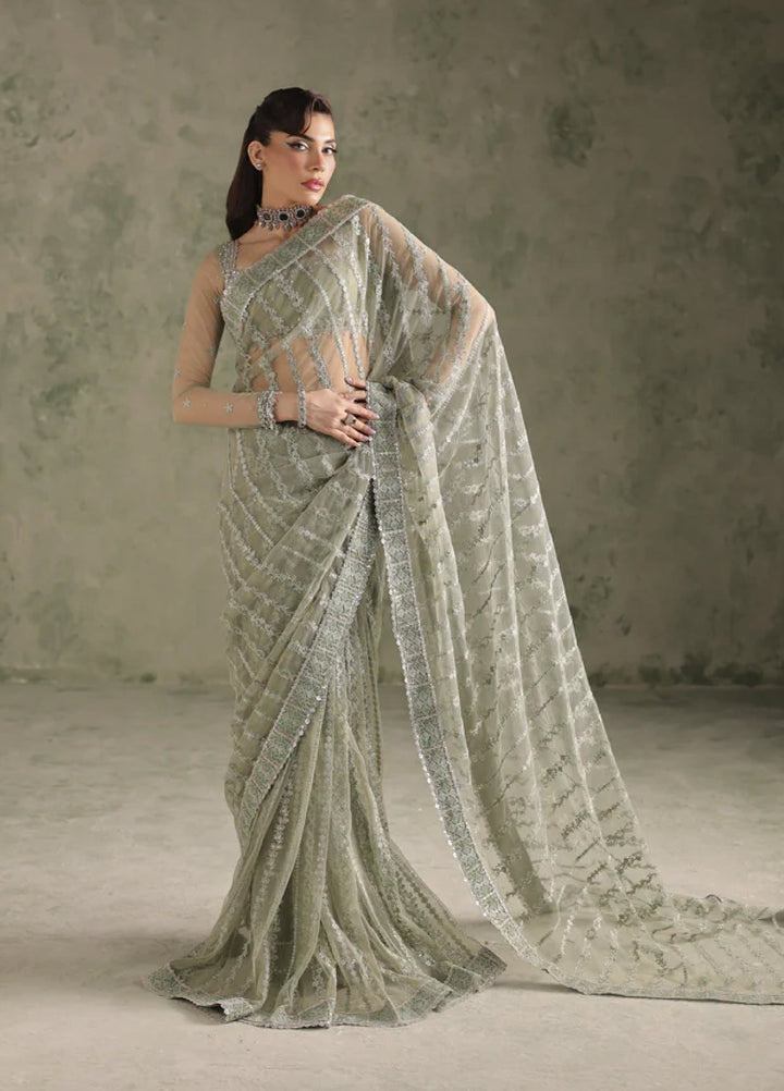 Esmeree by Imran Ramzan Embroidered Unstitched Net Saree Etreinte De Reve - Formals Collection
